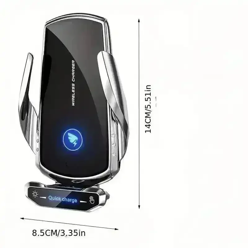 15W Fast Wireless Car Charger & Phone Holder - Image 13