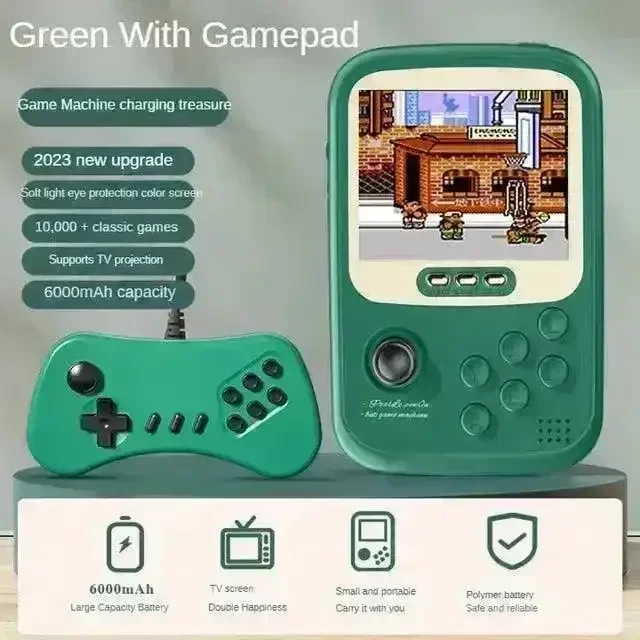2 in 1 Retro Handheld Game Console & Power Bank - Image 12