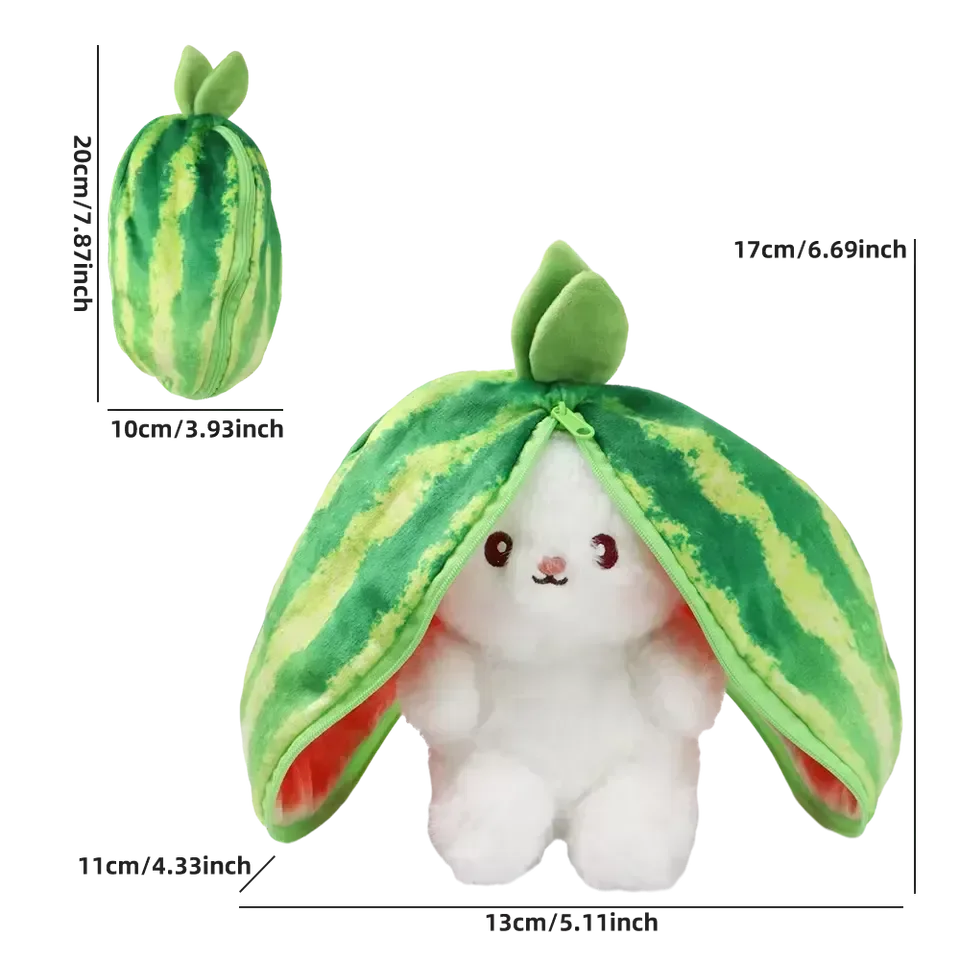 2 in 1 Reversible Fruit Bunny (20 cm) - Image 6