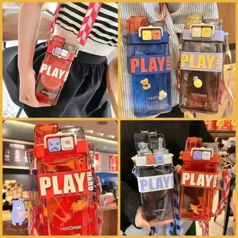 2 in 1 Play Tritan Water Bottle (520 ml) - Image 3