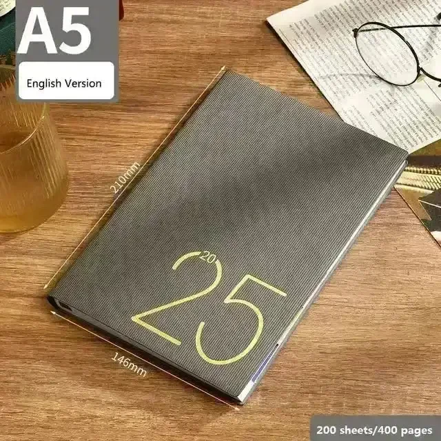 2025 Leather Textured Yearly Planner - Image 7