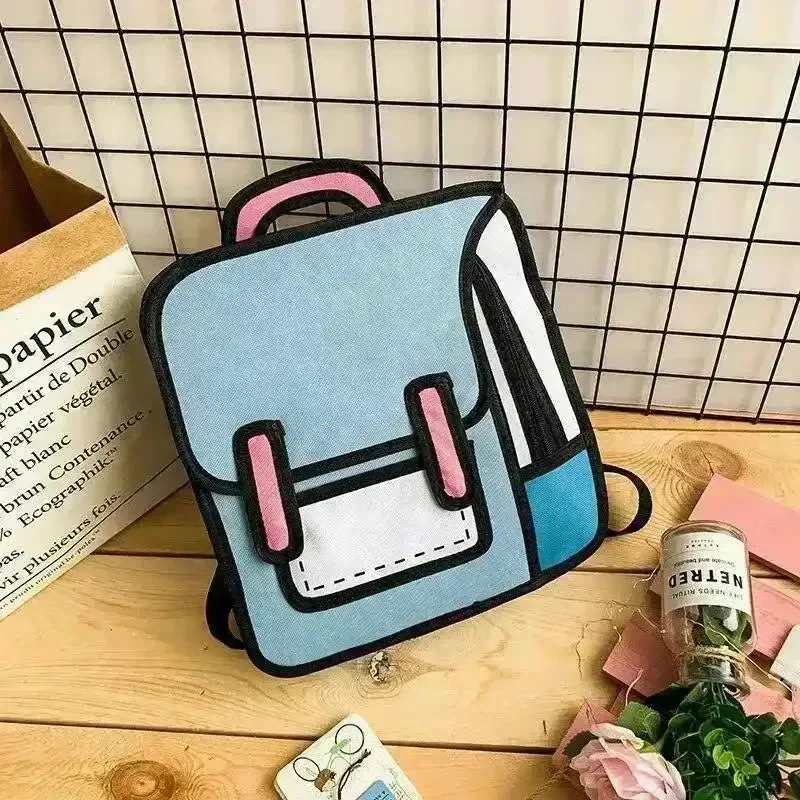 2D Cartoon Drawing Backpack - Image 5