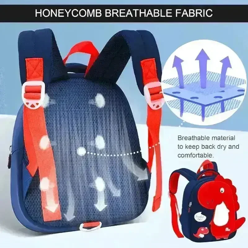 3D Dinosaur Kindergarten Kids Backpack - Image 4