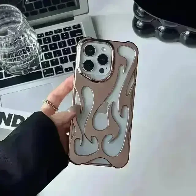 3D Hollowed Flame Phone Case (For iPhones) - Image 3