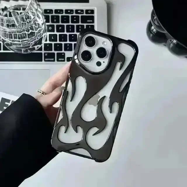 3D Hollowed Flame Phone Case (For iPhones) - Image 4