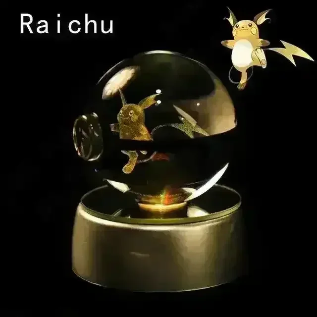 3D Pokimoen Crystal Pokeball Night Lamp - Image 14