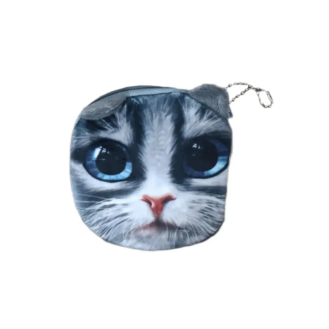 3D Realistic Cat Face Coin Purse - Image 13