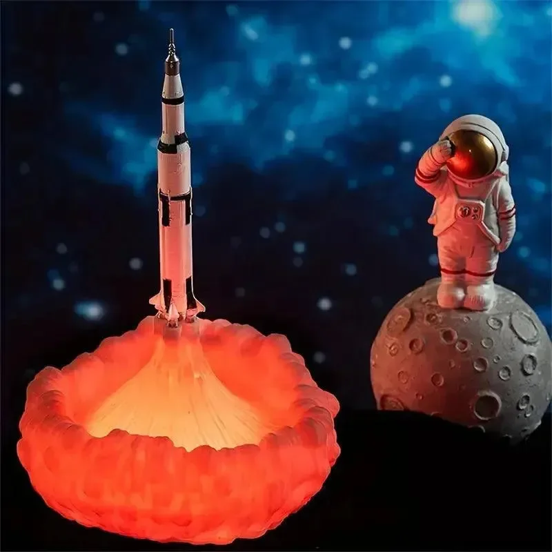 3D Rocket Spaceship Night Light - Image 6