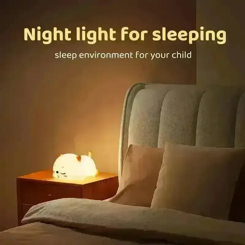 3D Silicon Cute Cat Night Lamp - Image 2