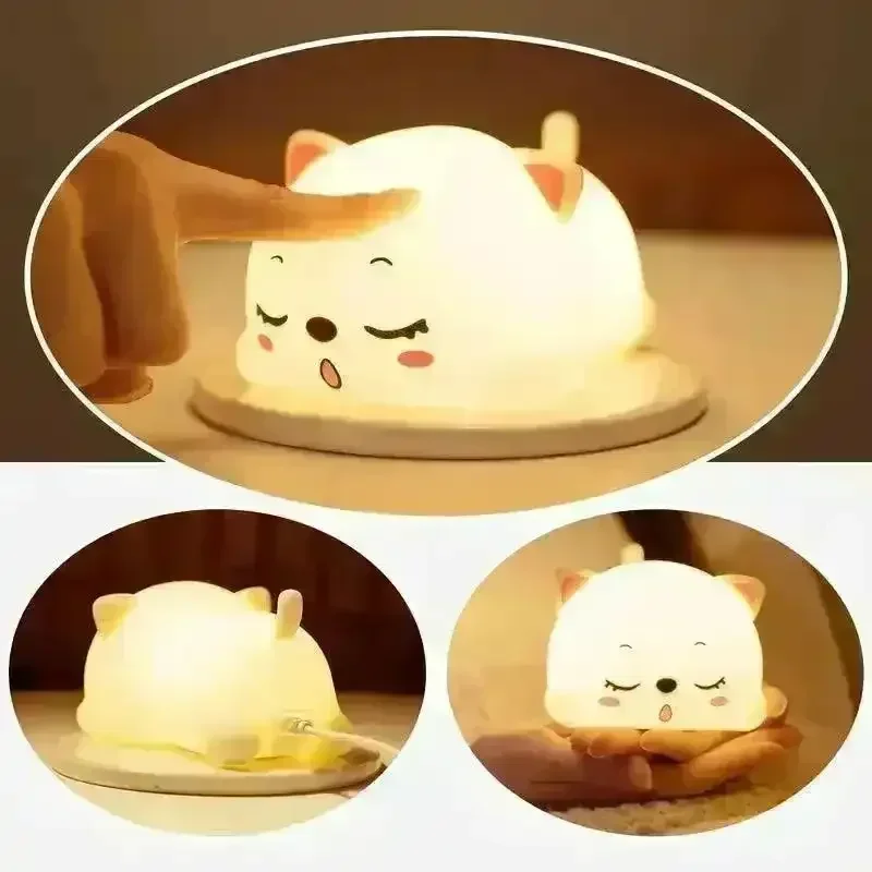 3D Silicon Cute Cat Night Lamp - Image 9