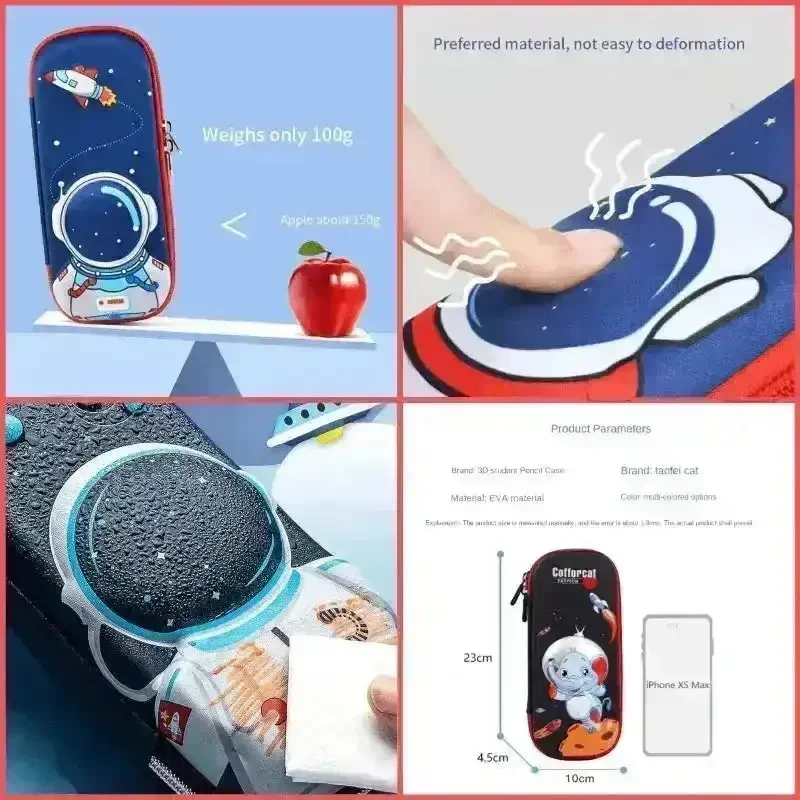3D-Space Pencil Case- Astronaut - Image 5