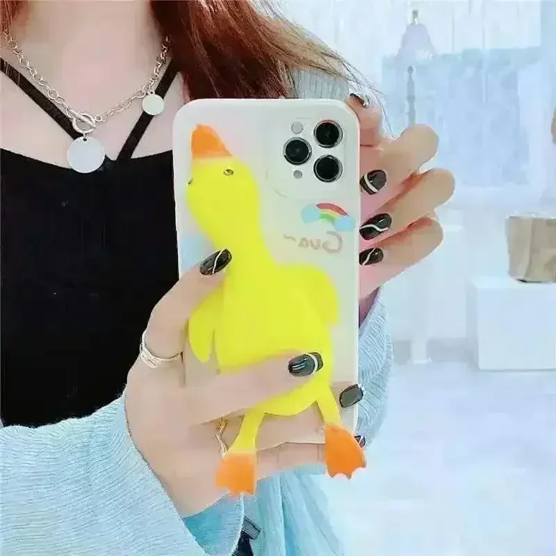 3D Squeezy Duck Phone Case (For iPhones) - Image 4