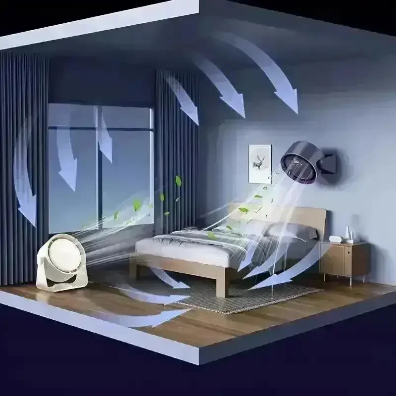 Adjustable 360° Rotation Bladeless Desktop Fan - Image 4