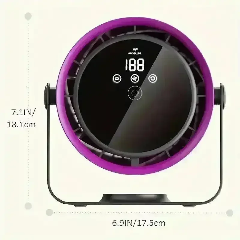 Adjustable 360° Rotation Bladeless Desktop Fan - Image 6