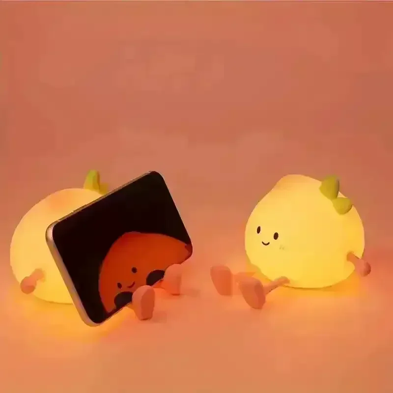 Adorable 2-in-1 Squishy Tomato Light