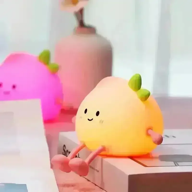 Adorable 2-in-1 Squishy Tomato Light - Image 2