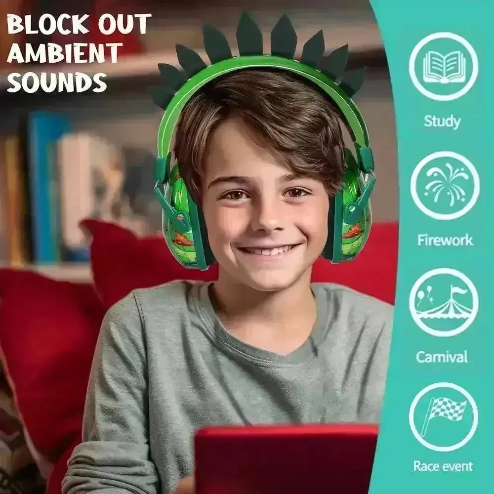 Adorable Dino and Unicorn Earmuffs For Kids - Image 2