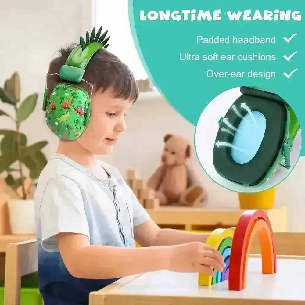 Adorable Dino and Unicorn Earmuffs For Kids - Image 3