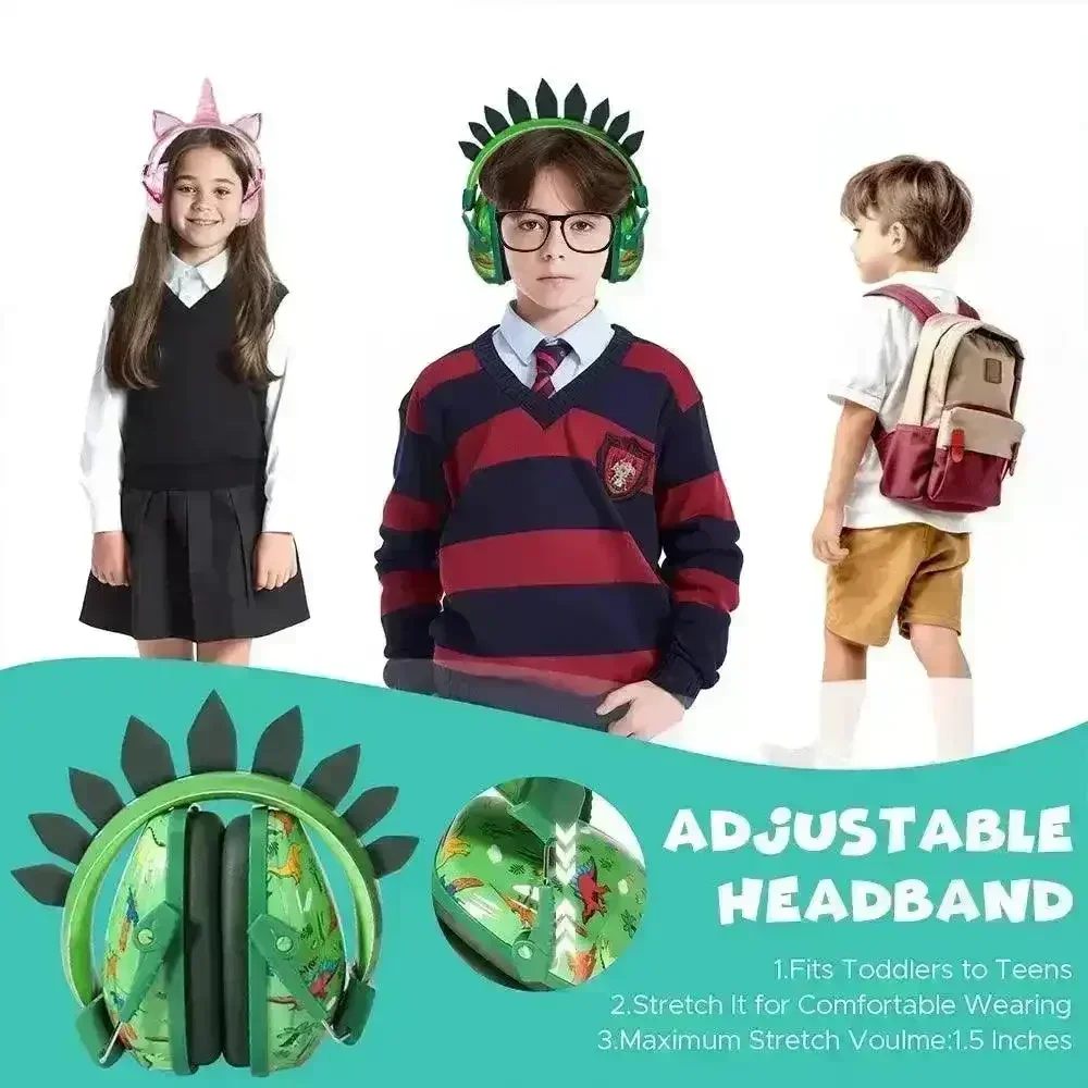 Adorable Dino and Unicorn Earmuffs For Kids - Image 4