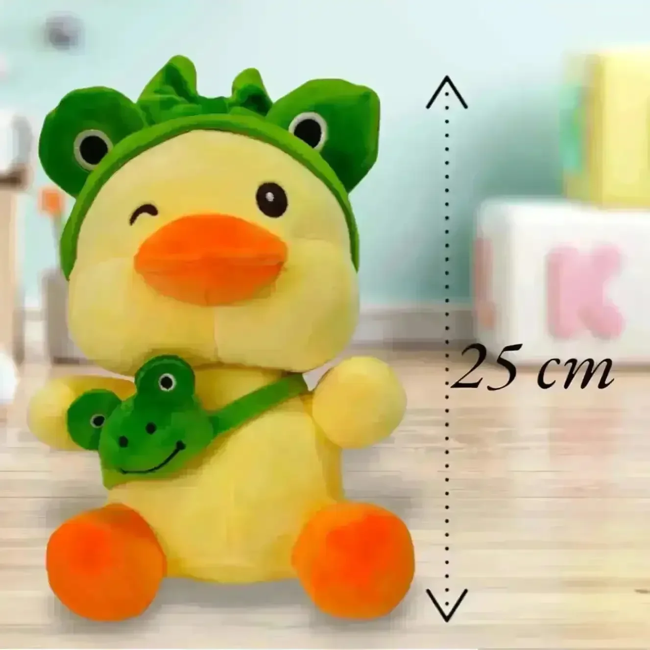 Adorable Duck Frog Purse Plush Toy (25 cm) - Image 3