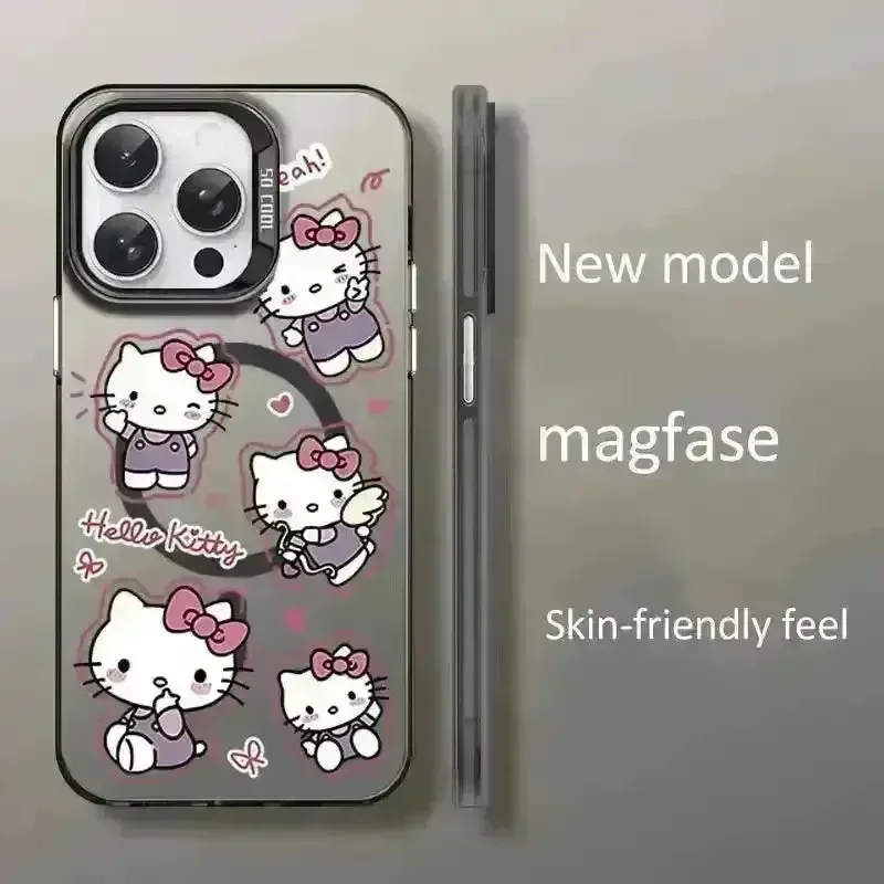 Adorable Hello Kitty Magnetic Phone Case (For iPhones) - Image 2