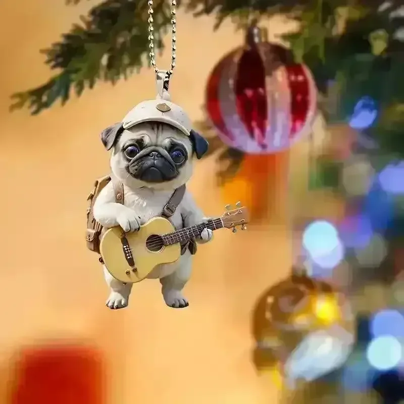 Adventure Pug Tales Acrylic Keychain - Image 3