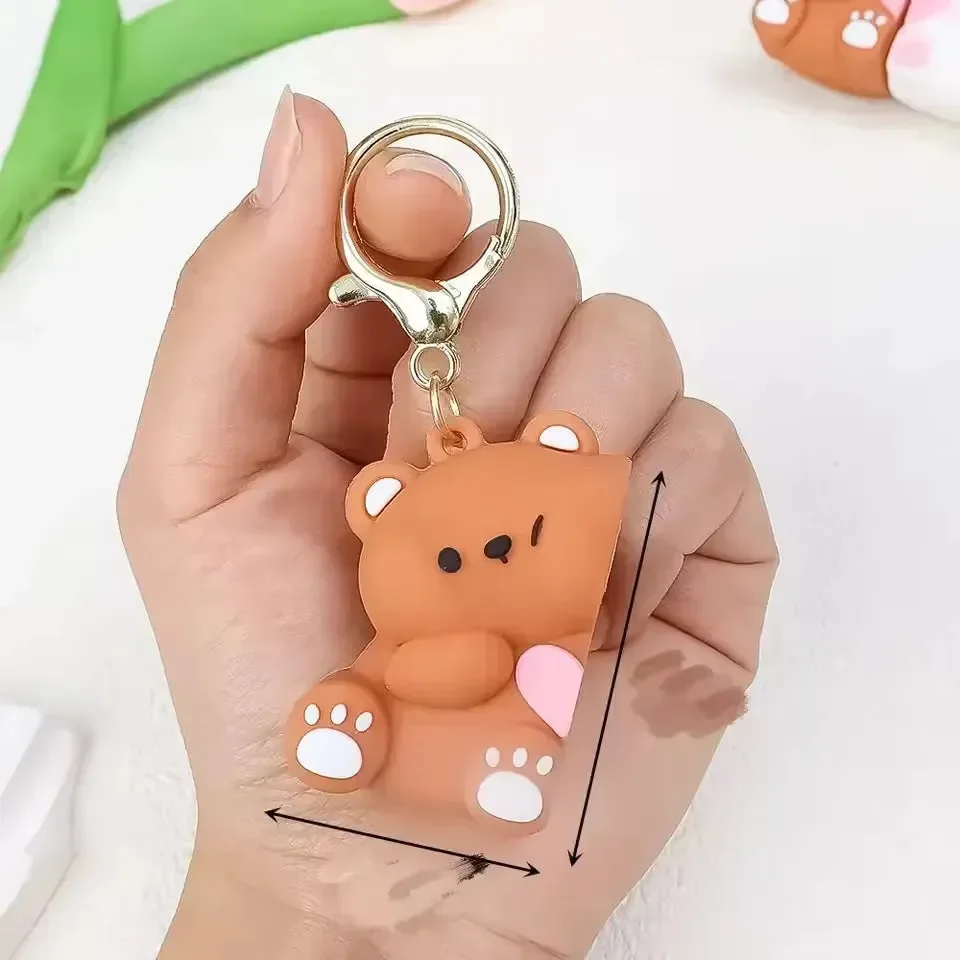 Affectionate Magnetic Bear Couple Keychain (Pair of 2) - Image 11