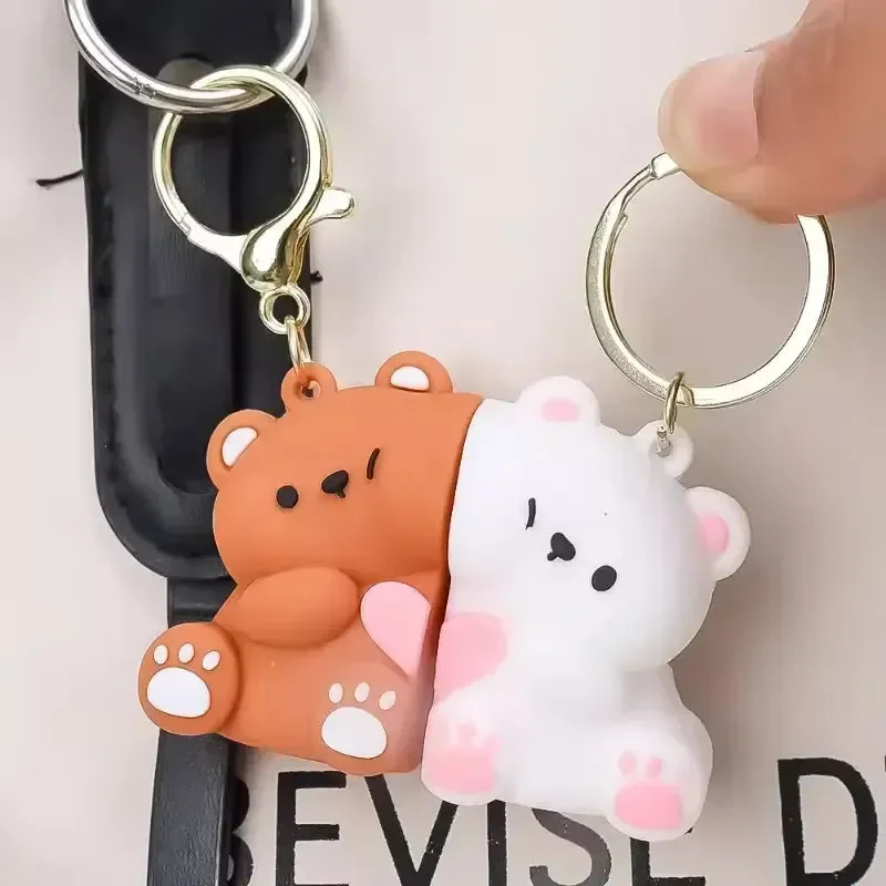 Affectionate Magnetic Bear Couple Keychain (Pair of 2) - Image 4