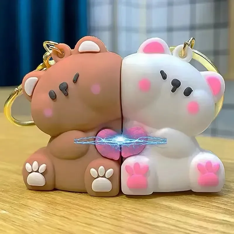 Affectionate Magnetic Bear Couple Keychain (Pair of 2) - Image 5