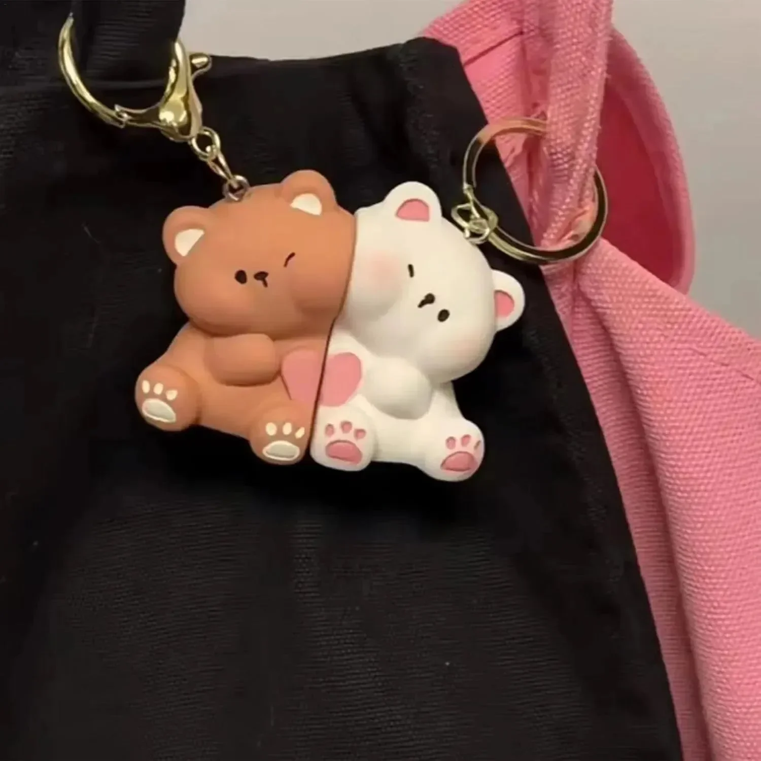 Affectionate Magnetic Bear Couple Keychain (Pair of 2) - Image 6
