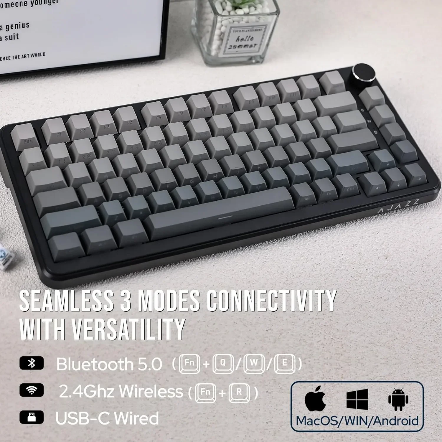 AJAZZ AK820 Wireless Mechanical Keyboard - Image 5