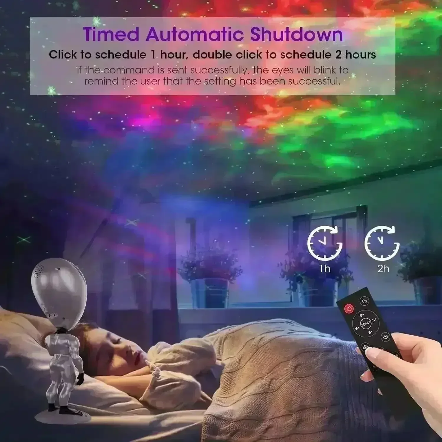 Alien Galaxy Nebula Projector Night Light - Image 5