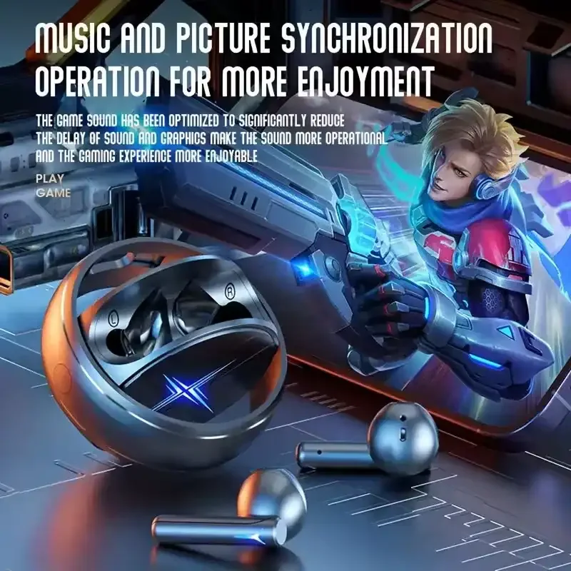 ANC Wireless Bluetooth 5.3 Gaming Airdopes - Image 2