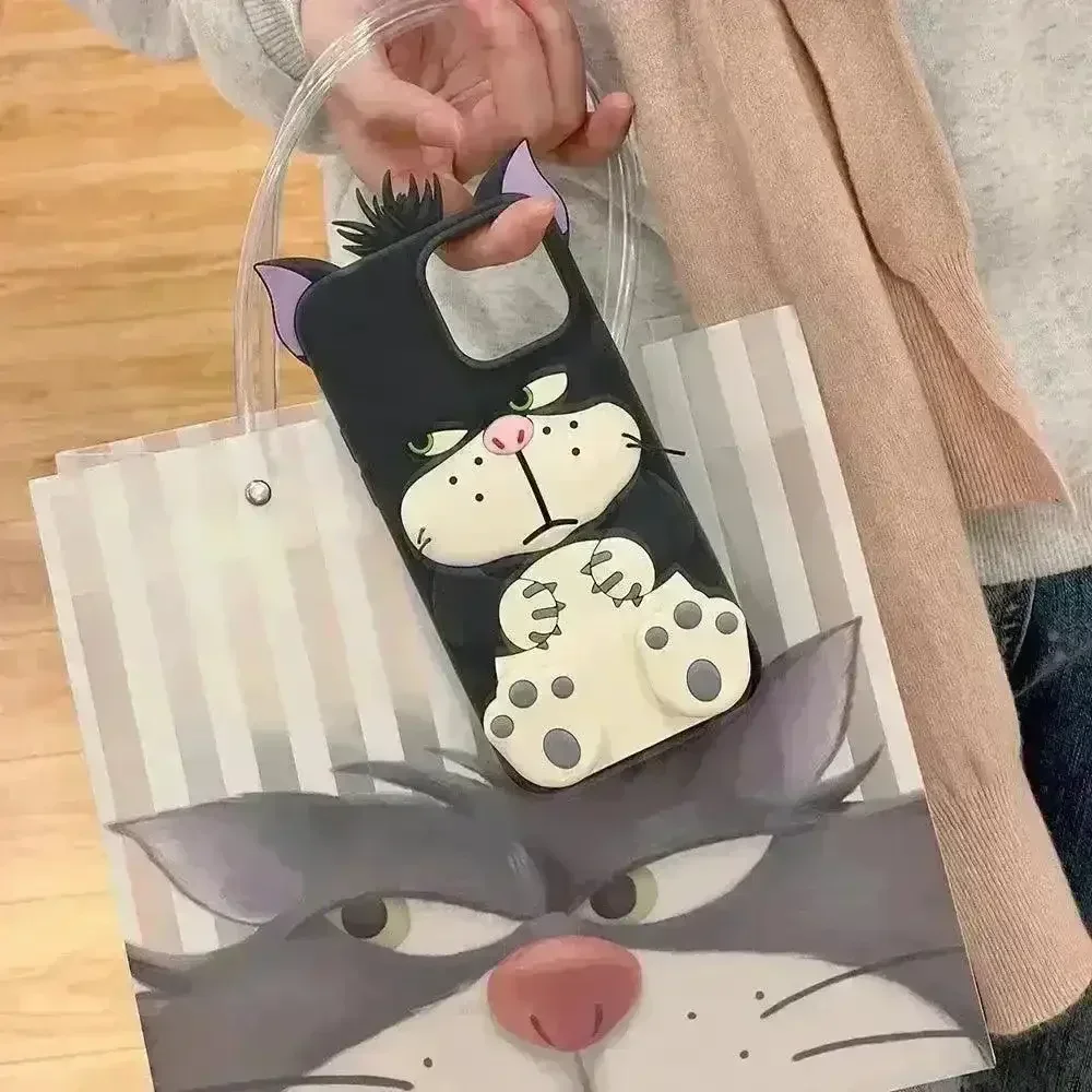 Angry Lucifer Cat Silicone Phone Case (For iPhones) - Image 3