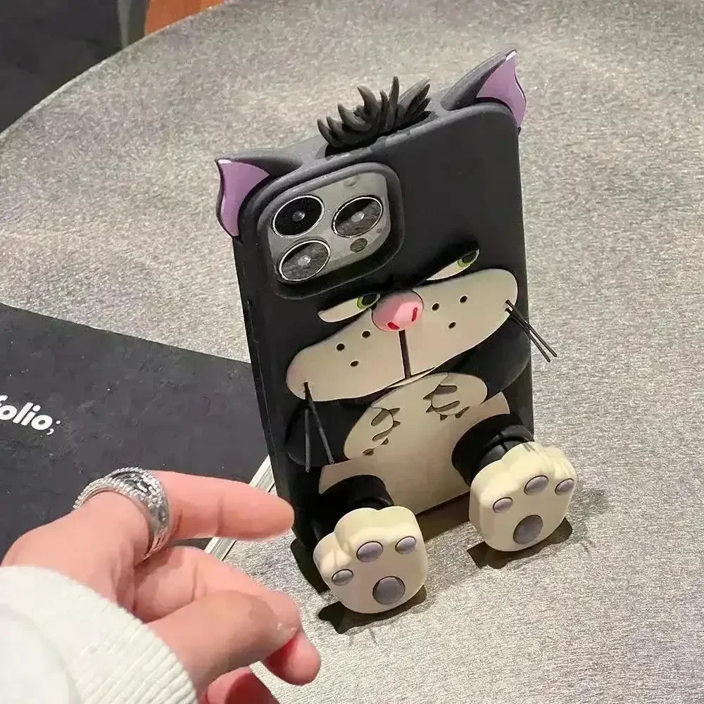 Angry Lucifer Cat Silicone Phone Case (For iPhones) - Image 5