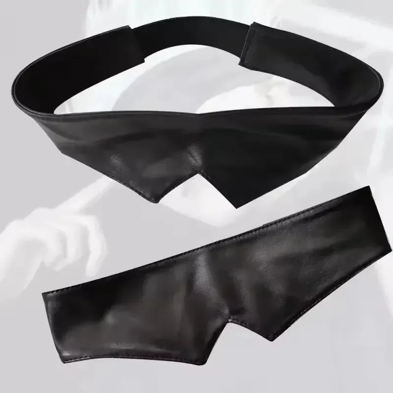 Anime Gojo Satoru Eye Black Leather Mask - Image 3