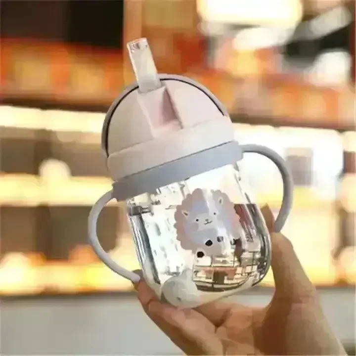 Anti-choke Animal Printed Baby Bottle (300 ml) - Image 5
