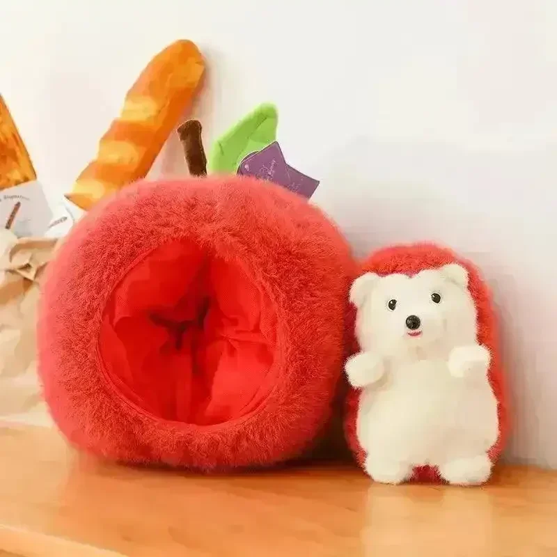 Apple Hedgehog Pillow Plushie (30 cm) - Image 5