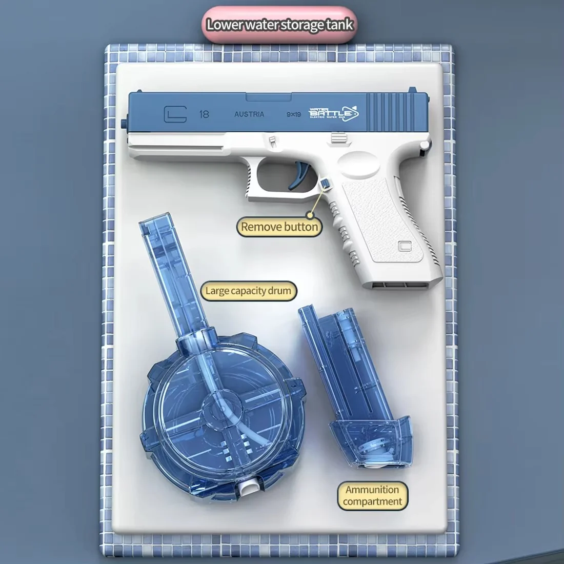 Aqua War One-Tap Electric Water Pistol - Image 3