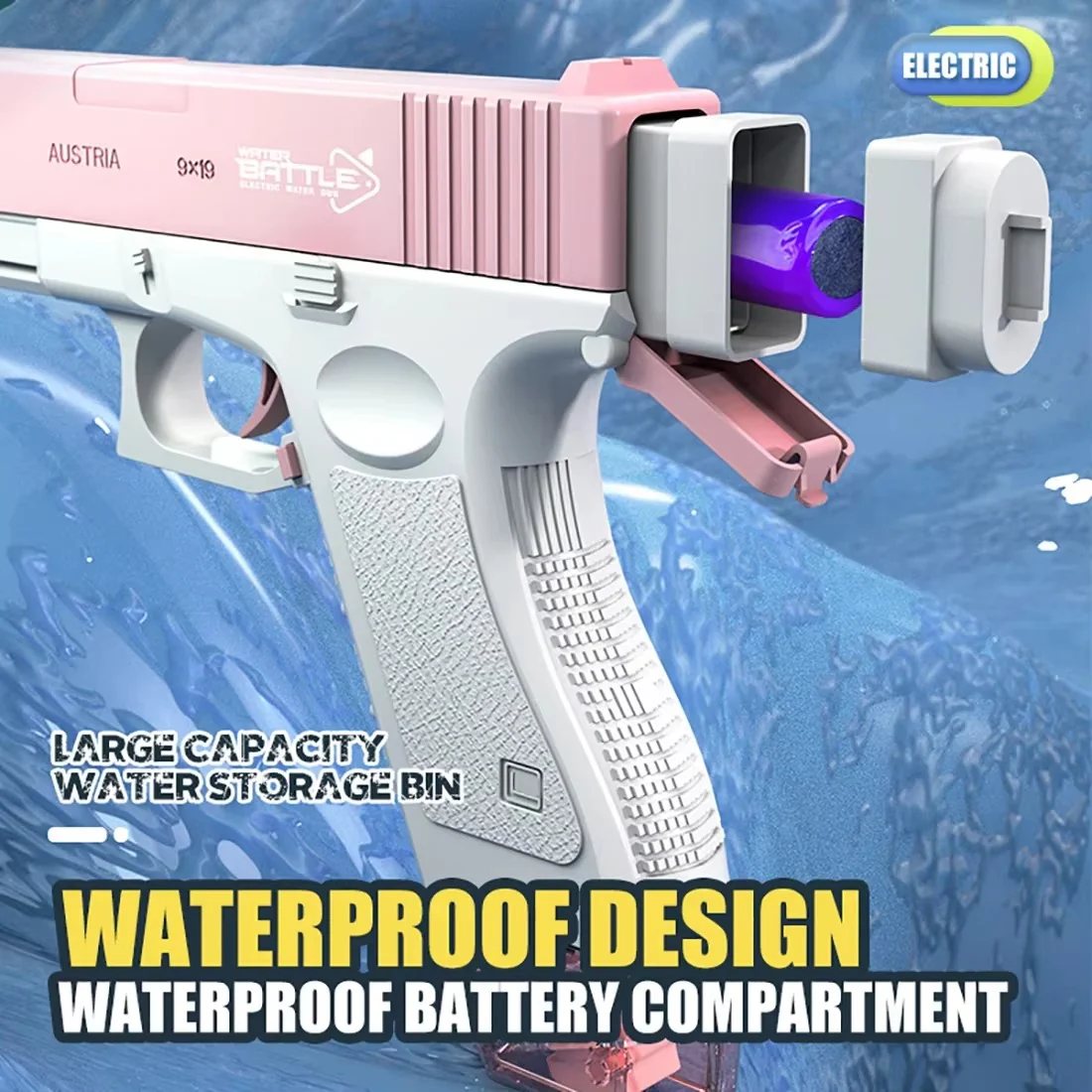 Aqua War One-Tap Electric Water Pistol - Image 4