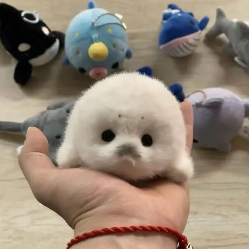 Arctic Baby Seal Plush Keychain - Image 5