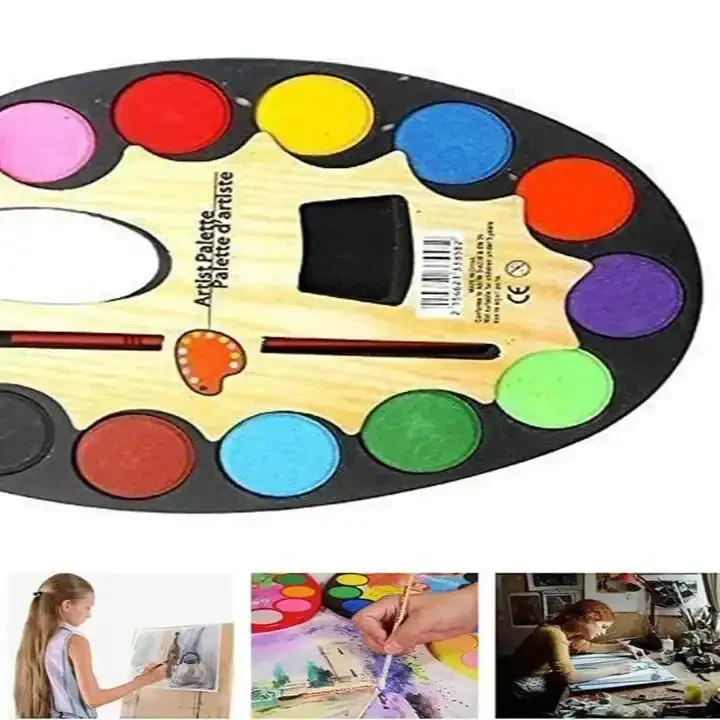 Artistic Watercolor Painting Palette (Set of 12) - Image 5