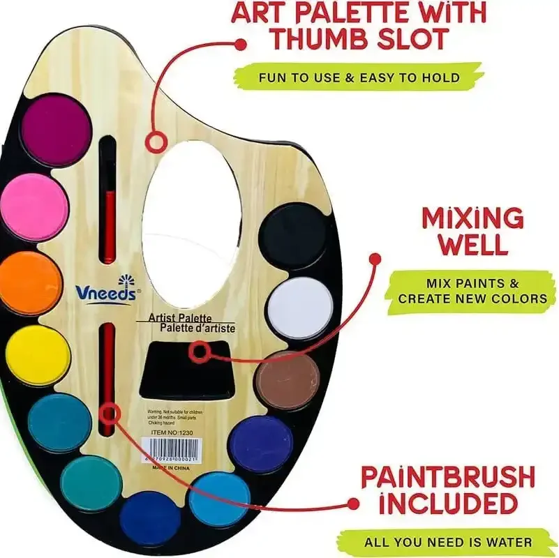 Artistic Watercolor Painting Palette (Set of 12) - Image 6