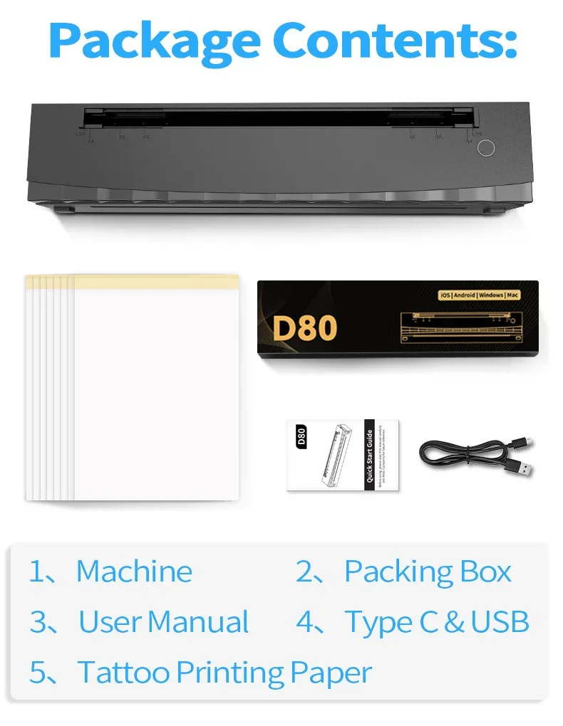 Artizan D80 Stencil Tattoo Printer - Image 8