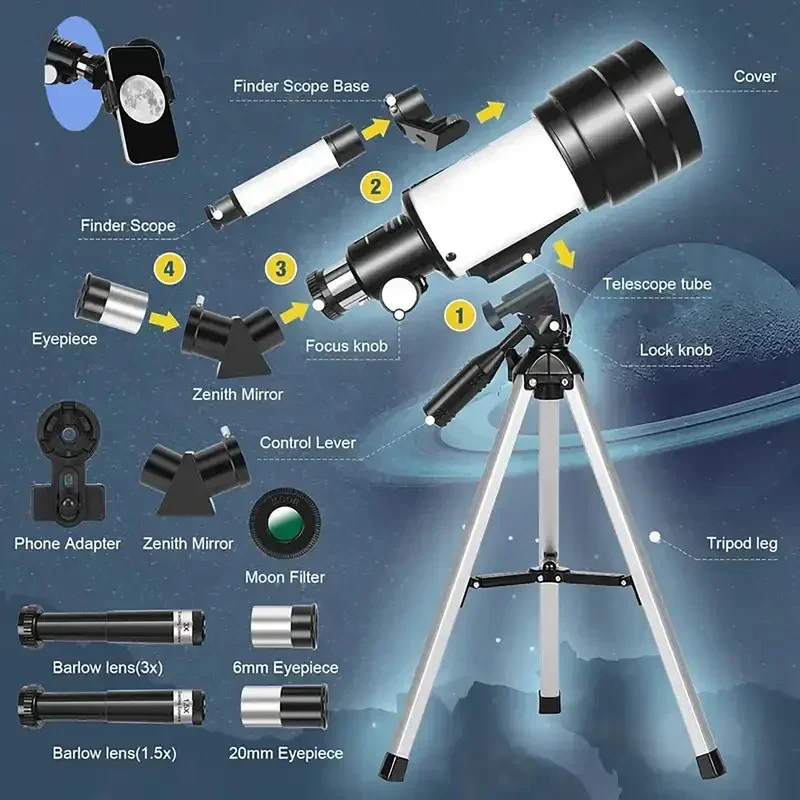 Astronomy Voyager 70mm Telescope - Image 2