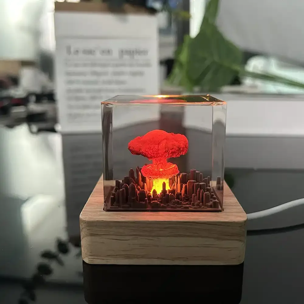 Atomic Glow Mushroom Cloud Lamp - Image 6
