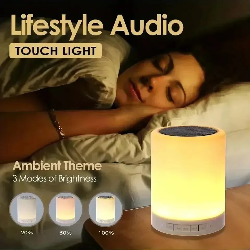 AuraWave Touch Control Bluetooth Speaker Lamp - Image 3