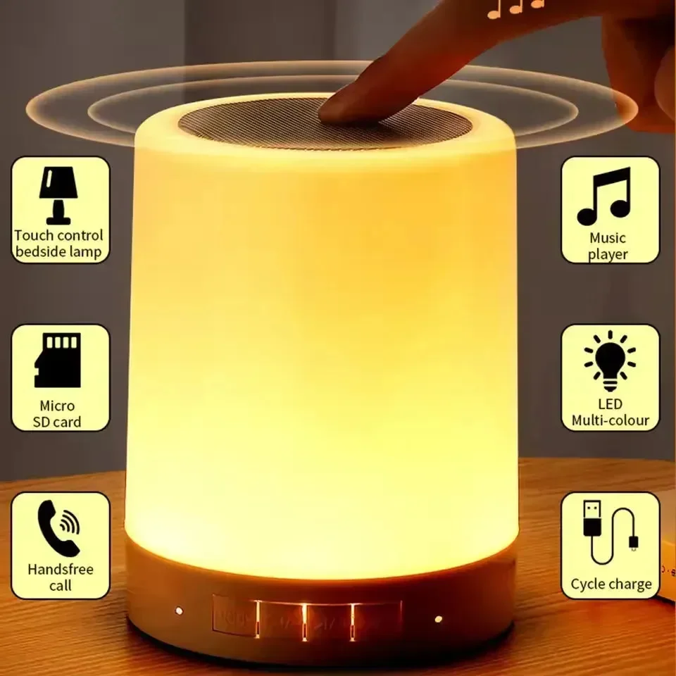 AuraWave Touch Control Bluetooth Speaker Lamp - Image 5