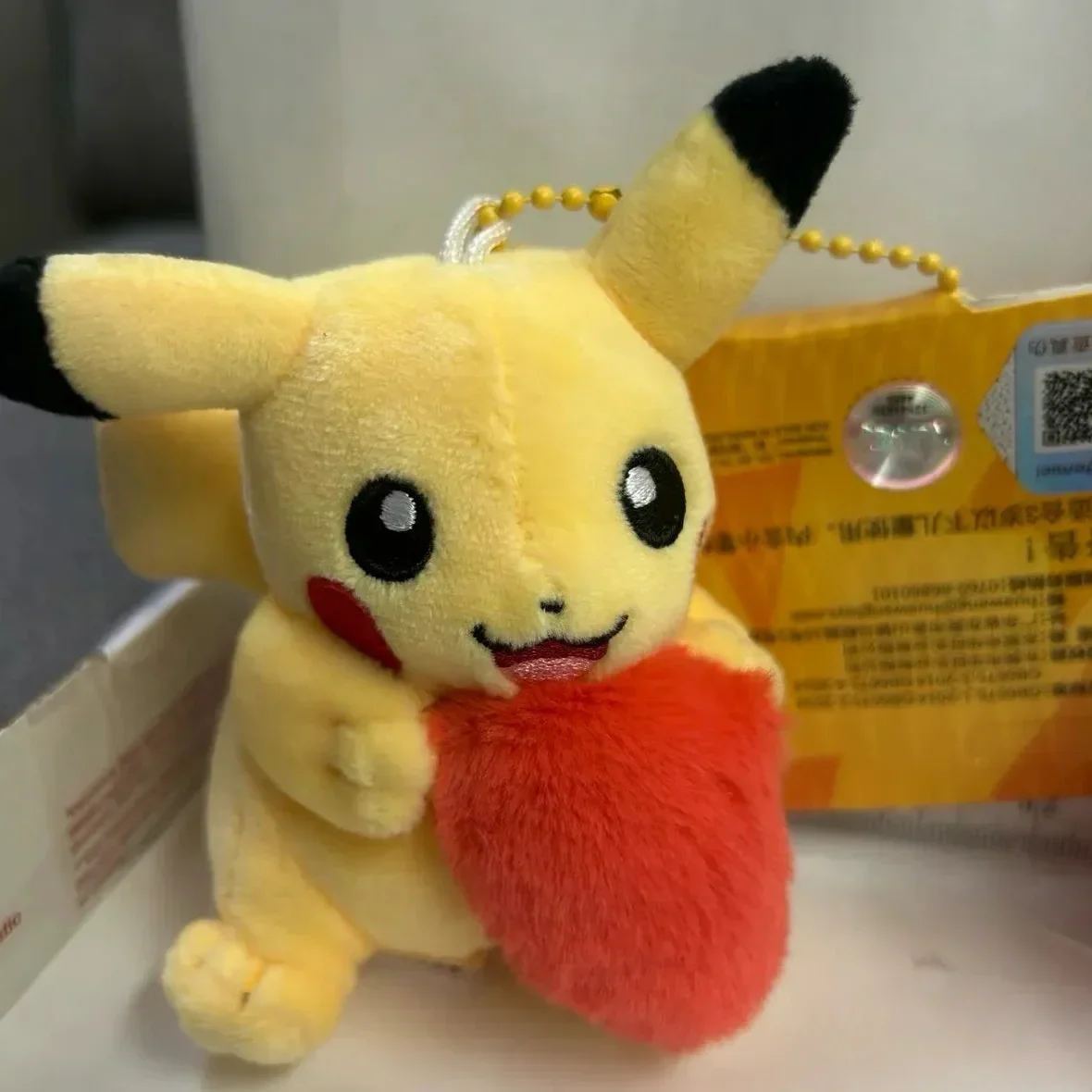 Authentic Pikachu Heart Couple Plush Keychain - Image 6
