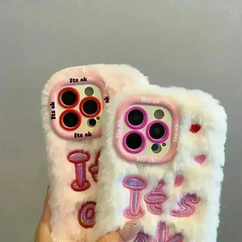 Autumn Heart Plush Phone Case (For iPhones) - Image 3